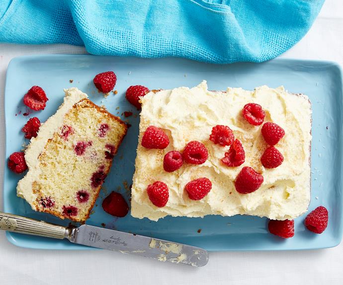 raspberry and coconut loaf