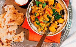 Butternut and chickpea curry