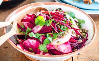 Beetroot and apple salad
