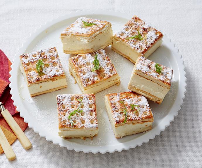 lattice biscuit citrus cheesecake
