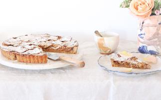Feijoa and apple pie with spiced spelt pastry