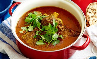 One-pot Goan lamb shank curry with coriander