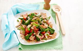Broccolini and tuna fattoush salad