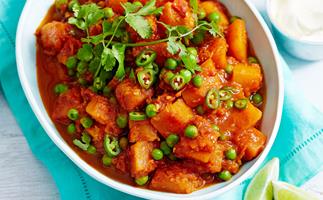 Spicy pumpkin madras-style curry
