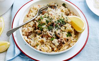 easy mushroom risotto