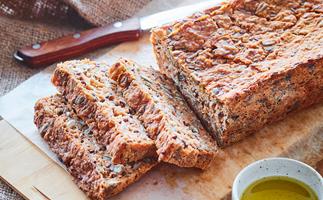 Carrot and seed bread