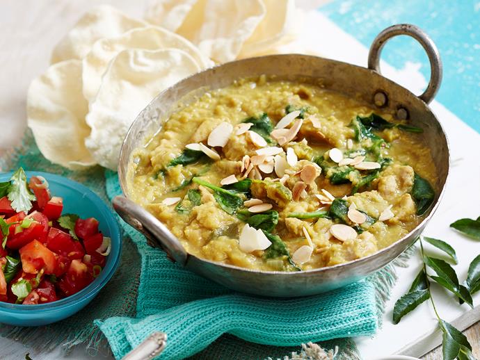 **[Dahl with chicken](https://www.womensweeklyfood.com.au/recipes/dahl-with-chicken-2587|target="_blank")**