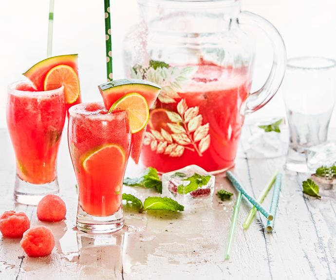 Watermelon and ginger ale cooler
