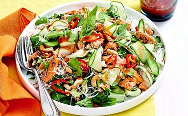 Thai-style salmon and vermicelli salad with sweet chilli dressing