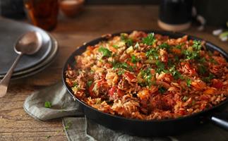 One-pan Spanish beef and rice