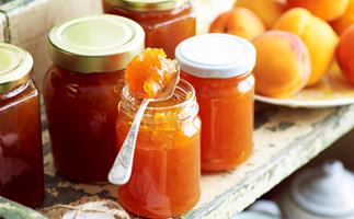 Fresh apricot jam