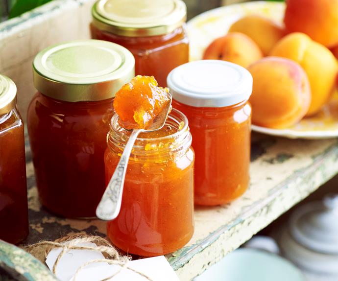 Fresh apricot jam