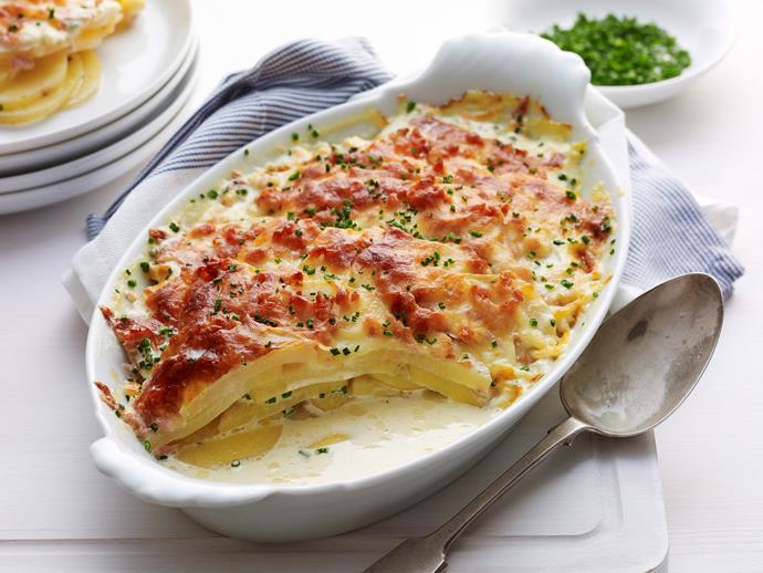**[Potato bake](https://www.womensweeklyfood.com.au/recipes/potato-bake-28622|target="_blank")**

A classic family favourite, this hearty and creamy potato and pancetta bake is beautiful served hot straight from the oven and is always a welcome [side dish](https://www.womensweeklyfood.com.au/tags/side|target="_blank") to a big dinner spread.