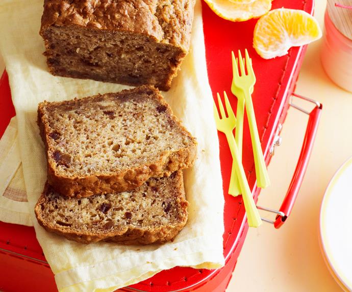 Gluten-free banana and date loaf