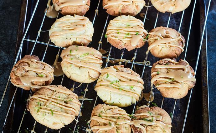 White chocolate and lime biscuits