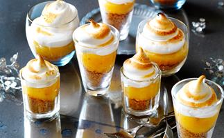 Lemon meringue pie shots