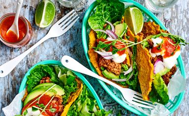 Chipotle pork in carrot tacos