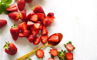 In season with Food magazine: strawberries