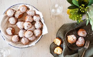 Coconut and lime beignets
