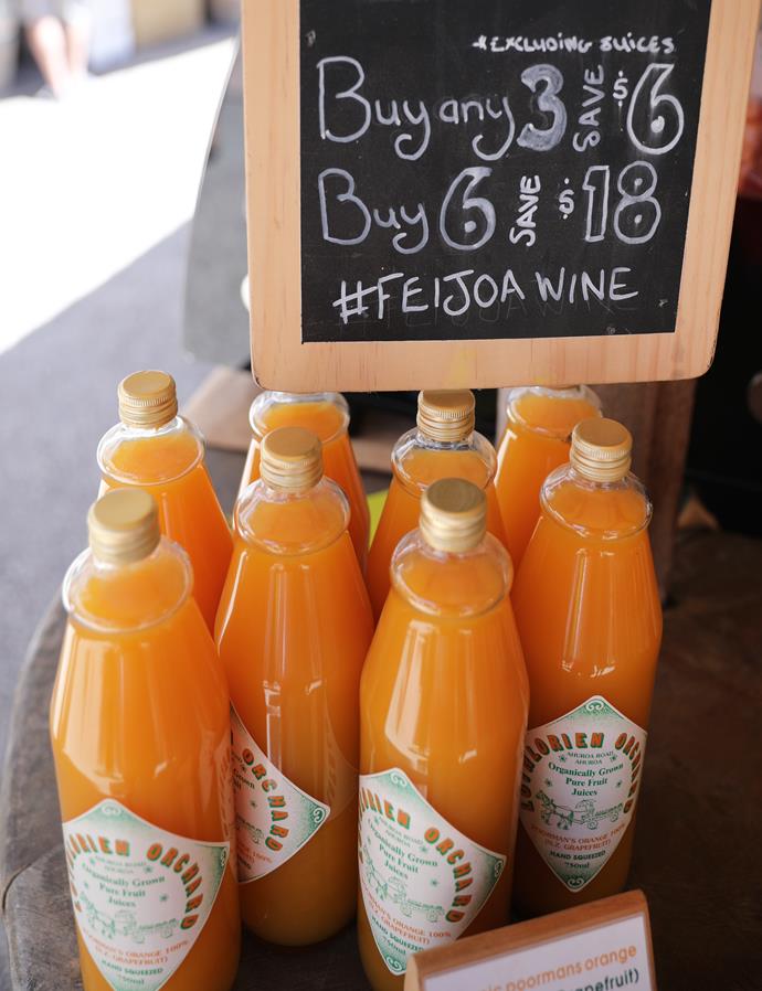 Lothlorien Winery's organically grown pure fruit juice.