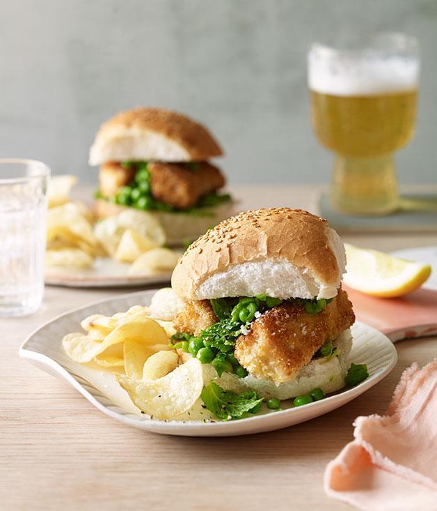 [**Fish finger and crushed-pea rolls**](https://www.gourmettraveller.com.au/recipes/browse-all/fish-finger-and-crushed-pea-rolls-11883|target="_blank")