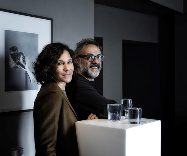 Lara Gilmore and Massimo Bottura at Osteria Francescana. Photography: Paolo Terzi.