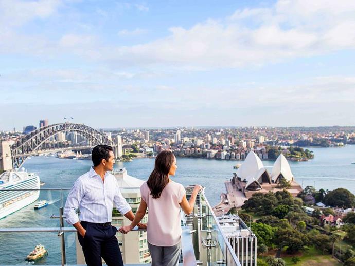 Views from Intercontinental Sydney's rooftop