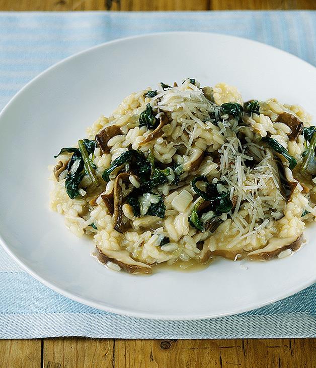 **[Risotto with nettles and porcini](https://www.gourmettraveller.com.au/recipes/fast-recipes/risotto-with-nettles-and-porcini-9442)**