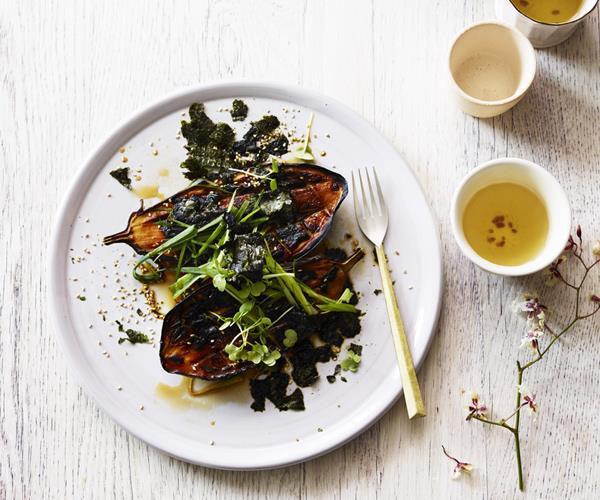 [**Charred miso eggplant with nori and sesame**](https://www.gourmettraveller.com.au/recipes/browse-all/charred-miso-eggplant-with-nori-and-sesame-15551|target="_blank")