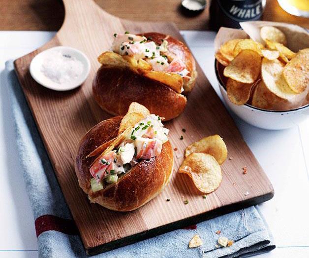 [**Lobster rolls with potato chips**](https://www.gourmettraveller.com.au/recipes/browse-all/lobster-rolls-with-potato-chips-10953|target="_blank")