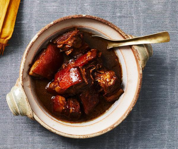 **[Braised pork belly with soy sauce](https://www.gourmettraveller.com.au/recipes/chefs-recipes/braised-pork-belly-with-soy-sauce-16368|target="_blank")**
