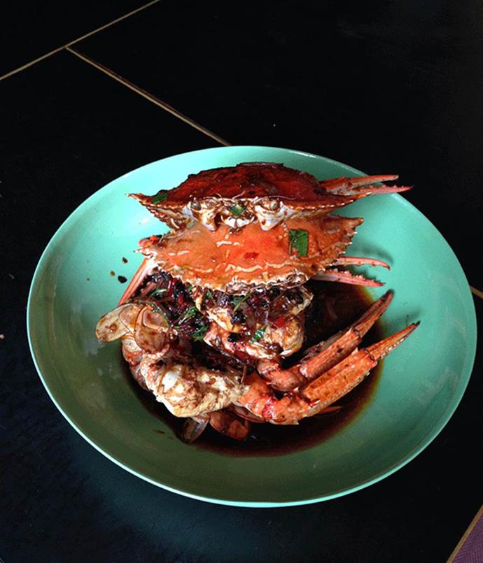 **[Kylie Kwong's stir-fried blue swimmer crab with salted black bean, chilli and native basil](https://www.gourmettraveller.com.au/recipes/browse-all/kylie-kwong-stir-fried-blue-swimmer-crab-with-salted-black-bean-chilli-and-native-basil-13966|target="_blank")**