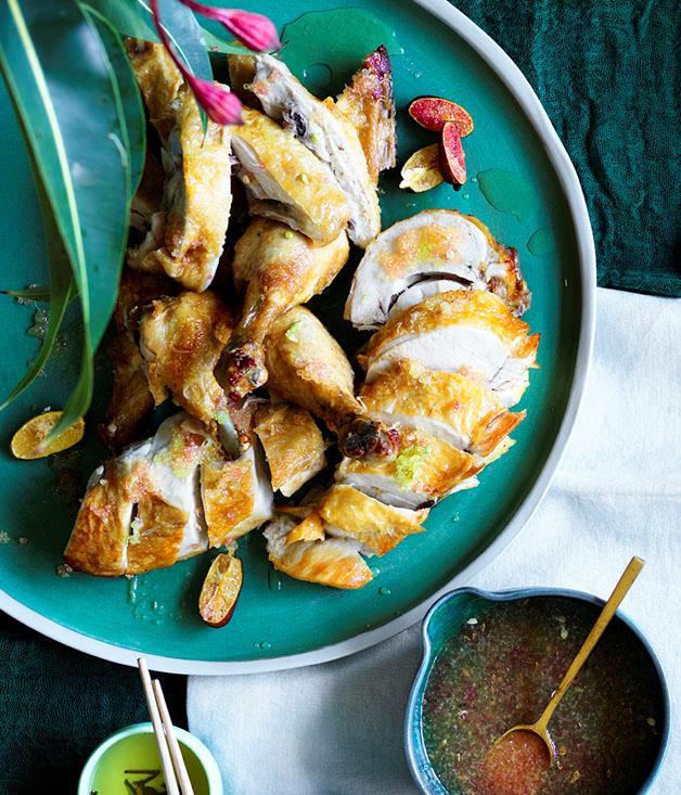 **[Kylie Kwong's deep-fried chicken with finger-lime sauce](https://www.gourmettraveller.com.au/recipes/chefs-recipes/deep-fried-chicken-with-finger-lime-sauce-8617|target="_blank")**