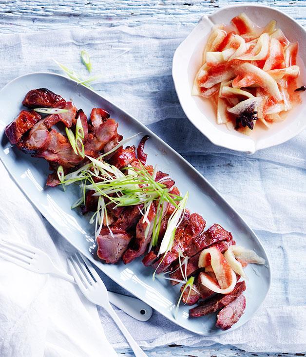 **[Chinese barbecue pork with pickled watermelon rind](https://www.gourmettraveller.com.au/recipes/browse-all/chinese-barbecue-pork-with-pickled-watermelon-rind-12152|target="_blank")**