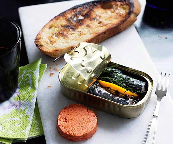 [**Sardines with tomato pâté**](http://www.gourmettraveller.com.au/recipes/chefs-recipes/sardines-with-tomato-pate-7606|target="_blank")