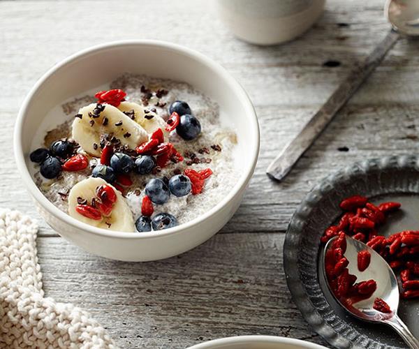 [Chia-seed puddings with blueberries, banana and goji berries](https://www.gourmettraveller.com.au/recipes/chefs-recipes/chia-seed-puddings-with-blueberries-banana-and-goji-berries-8302|target="_blank")