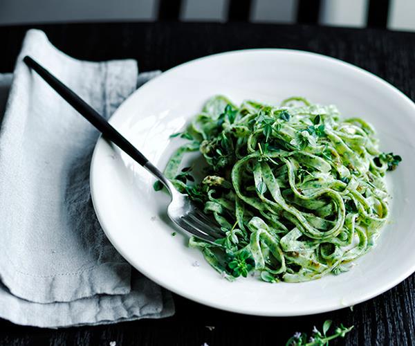 **[Maggie Beer's herb pasta with sorrel butter and lemon thyme](https://www.gourmettraveller.com.au/recipes/chefs-recipes/maggie-beers-herb-pasta-with-sorrel-butter-and-lemon-thyme-8519|target="_blank")**