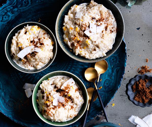 **[Rice pudding with brown sugar and coconut](https://www.gourmettraveller.com.au/recipes/browse-all/rice-pudding-with-brown-sugar-and-coconut-12585|target="_blank")**