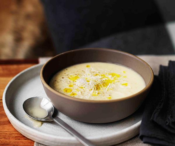 **[Parsnip and artichoke soup](http://www.gourmettraveller.com.au/recipes/browse-all/parsnip-and-artichoke-soup-11328|target="_blank")**