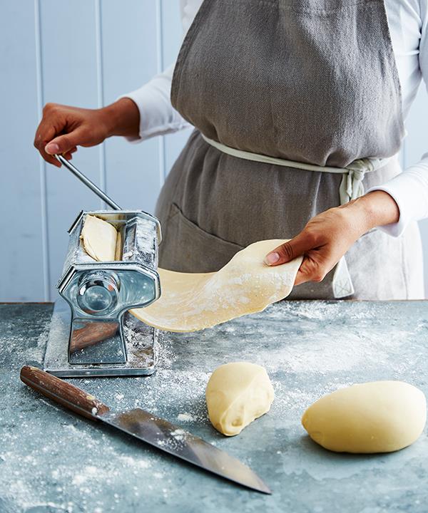 Tip 1: Use a pasta machine to make your dumpling wrappers