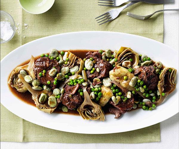 **[Lamb neck with artichokes, broad beans and peas](https://www.gourmettraveller.com.au/recipes/browse-all/lamb-neck-with-artichokes-broad-beans-and-peas-10404|target="_blank")**