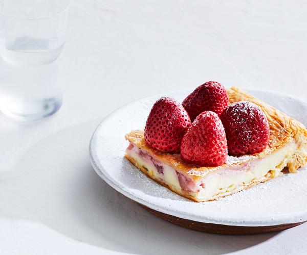 **[Jonathan Barthelmess's strawberry galaktoboureko](https://www.gourmettraveller.com.au/recipes/chefs-recipes/strawberry-galaktoboureko-16976|target="_blank")**