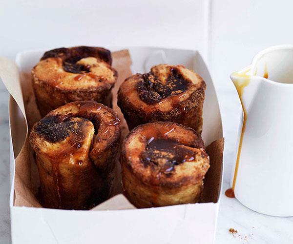 **[Sticky caramel buns](https://www.gourmettraveller.com.au/recipes/browse-all/sticky-caramel-buns-10811|target="_blank")**