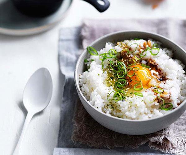 Egg and rice bowls recipe