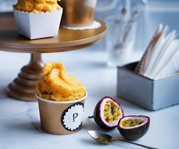 **[Passionfruit-mint sorbetto](https://www.gourmettraveller.com.au/recipes/browse-all/passionfruit-mint-sorbetto-13969|target="_blank")**