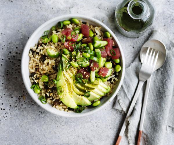 **[Avocado and tuna brown rice bowl](https://www.gourmettraveller.com.au/recipes/healthy-recipes/avocado-and-tuna-brown-rice-bowl-15675|target="_blank")**
