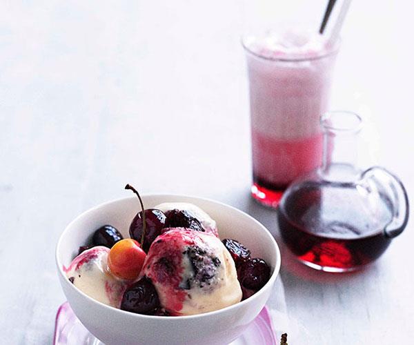 [**Cherry ripe sundae with cherry spider**](https://www.gourmettraveller.com.au/recipes/browse-all/cherry-ripe-sundae-with-cherry-spider-10612|target="_blank")
