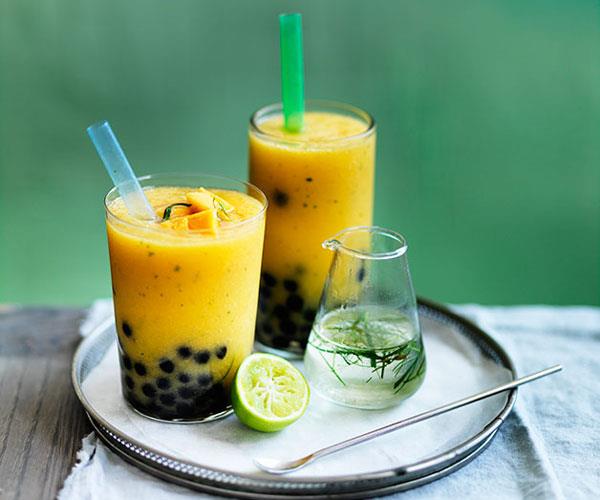 **[Mango and makrut lime bubble tea](https://www.gourmettraveller.com.au/recipes/browse-all/mango-and-kaffir-lime-bubble-tea-12156|target="_blank")**