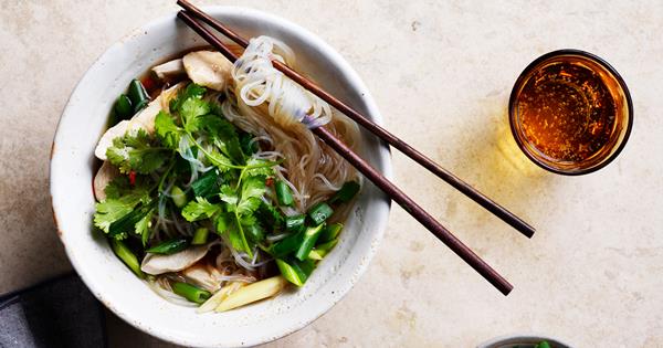 Chicken lemongrass noodle soup recipe | Gourmet Traveller
