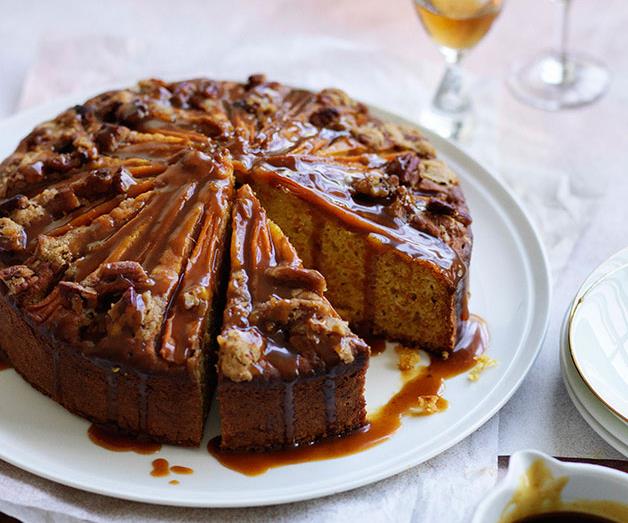 **[Buttermilk carrot cake with spiced caramel](https://www.gourmettraveller.com.au/recipes/browse-all/buttermilk-carrot-cake-with-spiced-caramel-11713|target="_blank")**